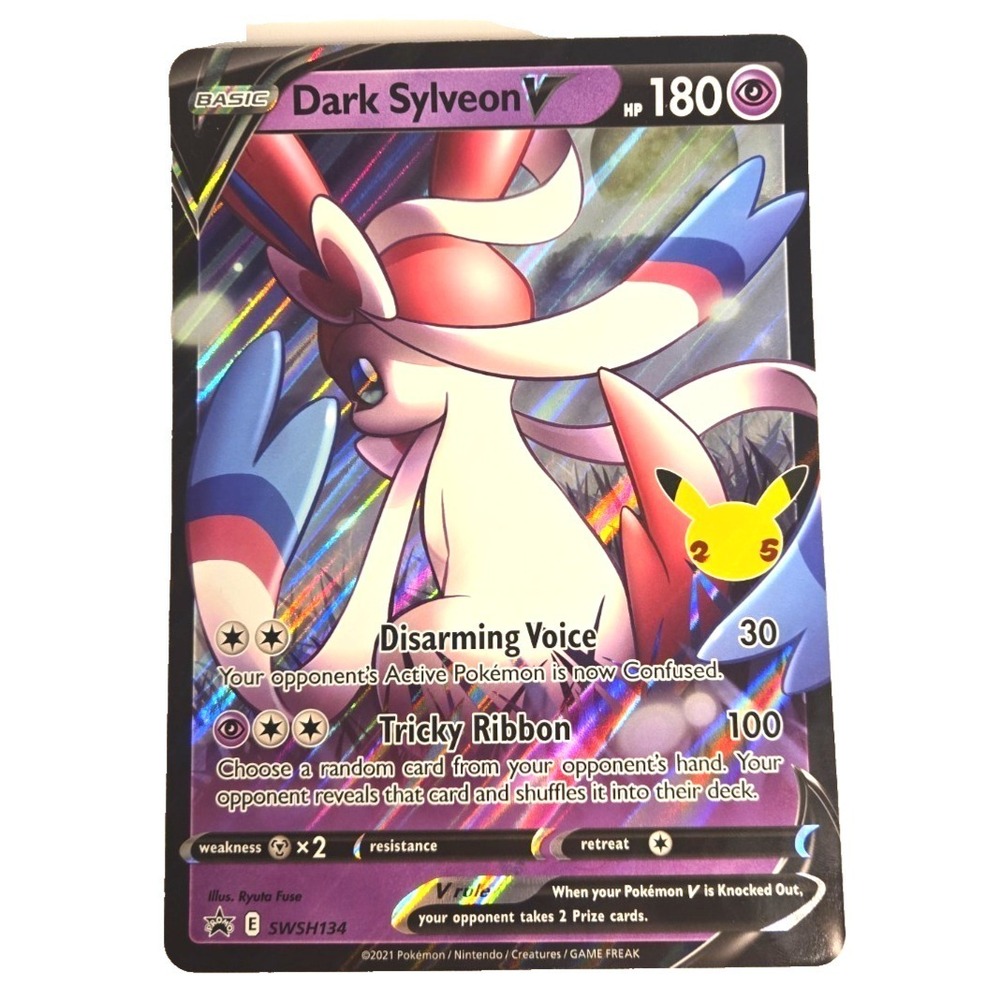 Dark Sylveon V SWSH134 Jumbo Cards Holo